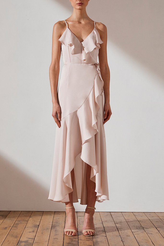 Cocktail Dresses | LUXE BIAS FRILL WRAP ...